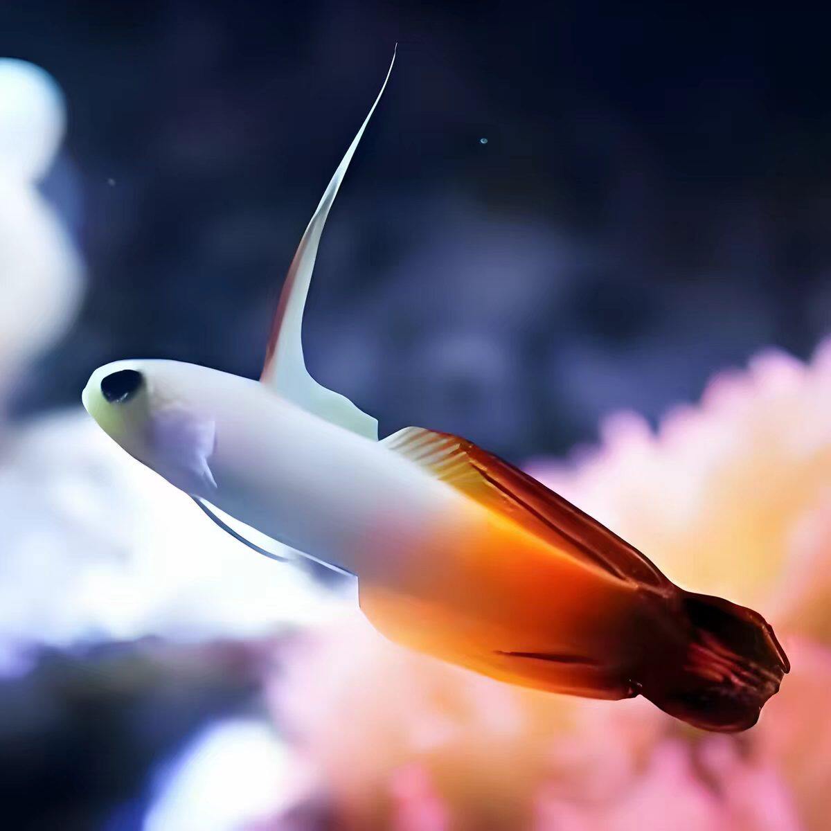 热带深海双色雷达活体水族宠物