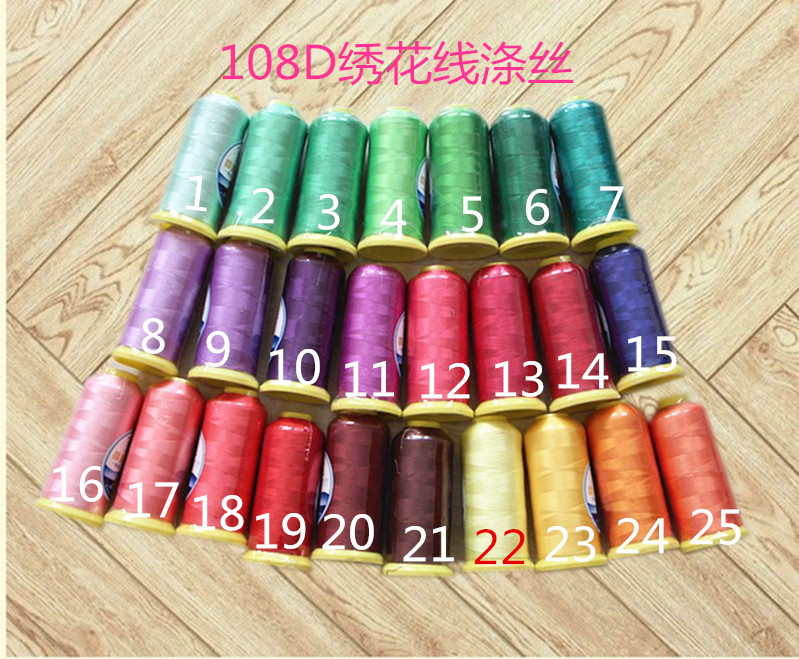 涤丝电脑绣花线刺绣线