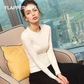 显瘦内搭加厚加绒打底衫 弹力紧身圆领T恤女 修身 女2025冬装 新款