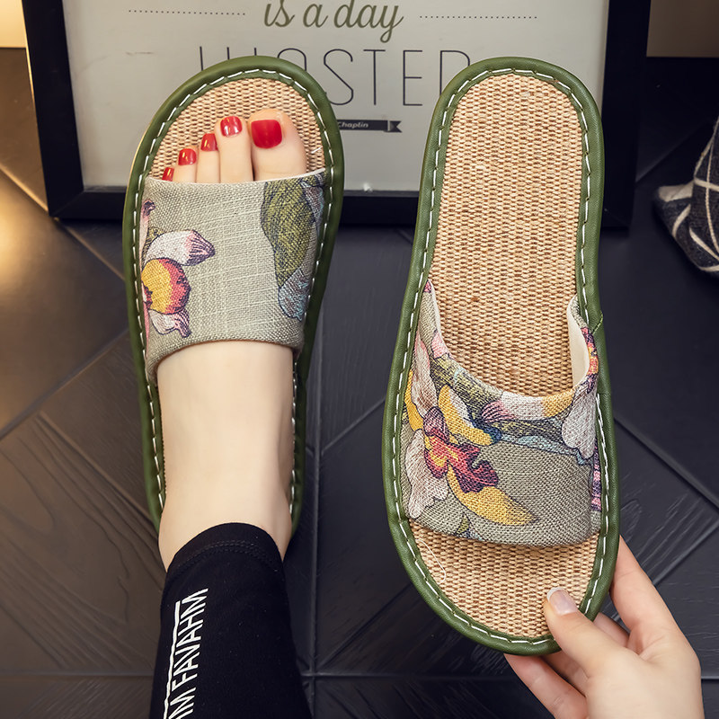情侣居家用亚麻凉拖鞋男女夏季布艺面透气家居木地板防滑夏天四季,居家布艺,居家亚麻拖鞋,淘宝优惠券,粉丝福利购,淘宝优惠卷