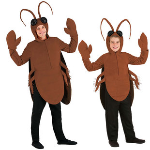 儿童节万圣节广告聚会派对科普舞台表演演出动物昆虫蟑螂小强服装