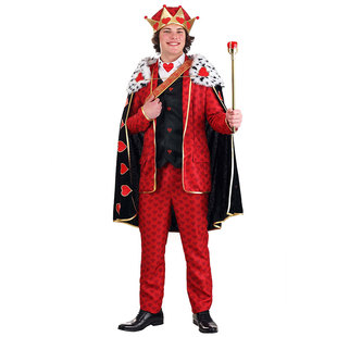 豪华新款万圣节爱丽丝梦游仙境舞台表演演出成人红星红心国王服装