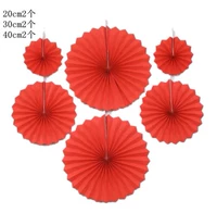 Красная цветная бумага, 6 шт