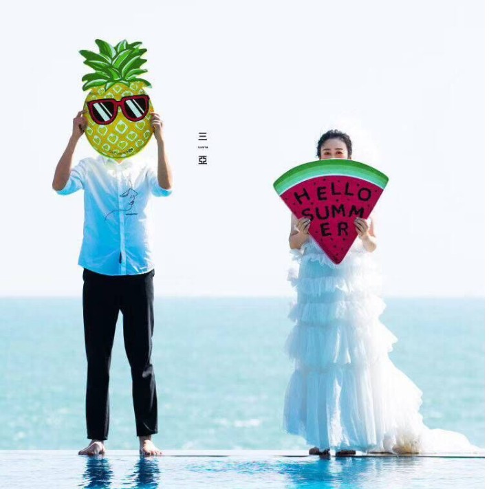 新款创意旅拍摄影道具影楼情侣写真手拿板个性街拍搞怪拍照表情板