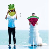 新款 街拍搞怪拍照表情板 创意旅拍摄影道具影楼情侣写真手拿板个性