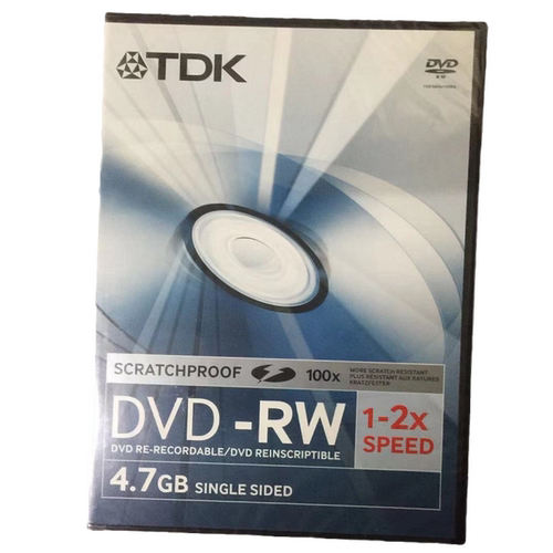 TDK可擦写DVD-RW电脑空白刻录盘