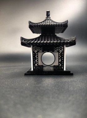3D打印亭子摆件装饰摆景古代江南楼