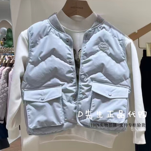 F1AHF4A17 mini peace太平鸟童装2025冬装新款男童羽绒马甲 529