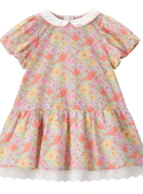 F4FAG2266 mini peace太平鸟童装2026夏装新款女童休闲连衣裙 729