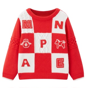 mini 婴童针织衫 peace太平鸟童装 新款 469 2026春装 F3EEG1140