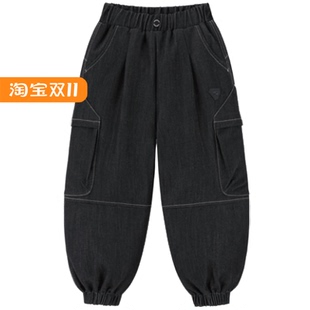 F1GKE4344 mini peace太平鸟童装2024冬装新款男童羽绒裤 599