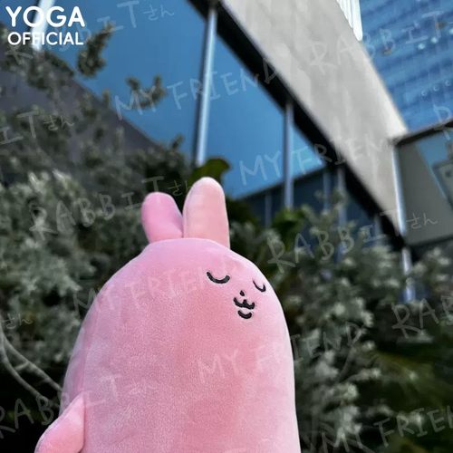 MyFriend粉红兔子情侣毛绒抱枕