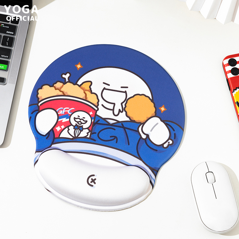 正版小蓝和他的朋友g胖大肚腩护腕鼠标垫可爱卡通办公防滑护腕垫