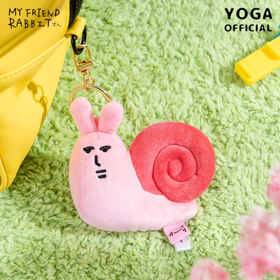 粉红兔子MyFriend蜗牛毛绒挂件