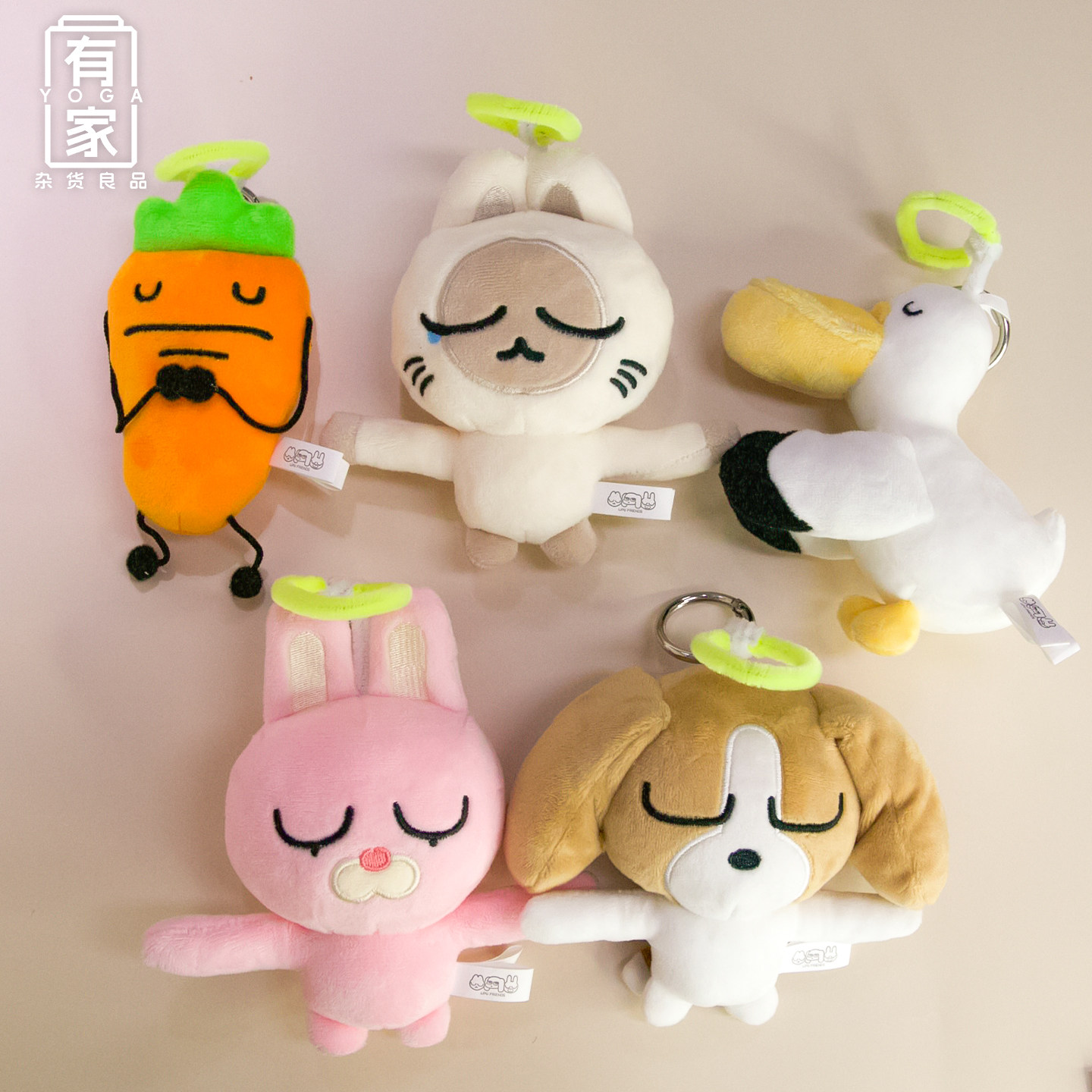 暹罗厘普升天毛绒玩偶挂件