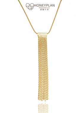 HONEY PLAN/甜蜜计划 长流苏素款气质时尚项链