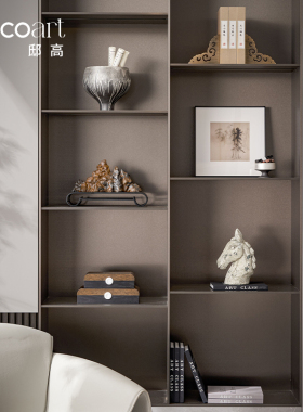 营销中心售楼处新中式样板间书房书柜装饰摆画收纳首饰盒摆件组