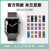 适用于苹果米兰表带Apple watch Ultra8米兰尼斯表带苹果表带现货