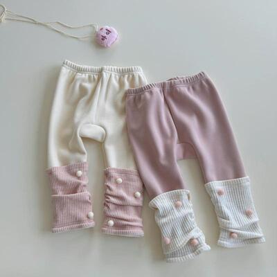 恰比兔秋冬加绒女宝宝百搭打底裤