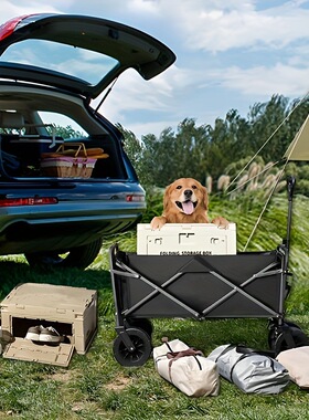 Camping Cart Camp Trailer Outdoor Folding Oversized Camping