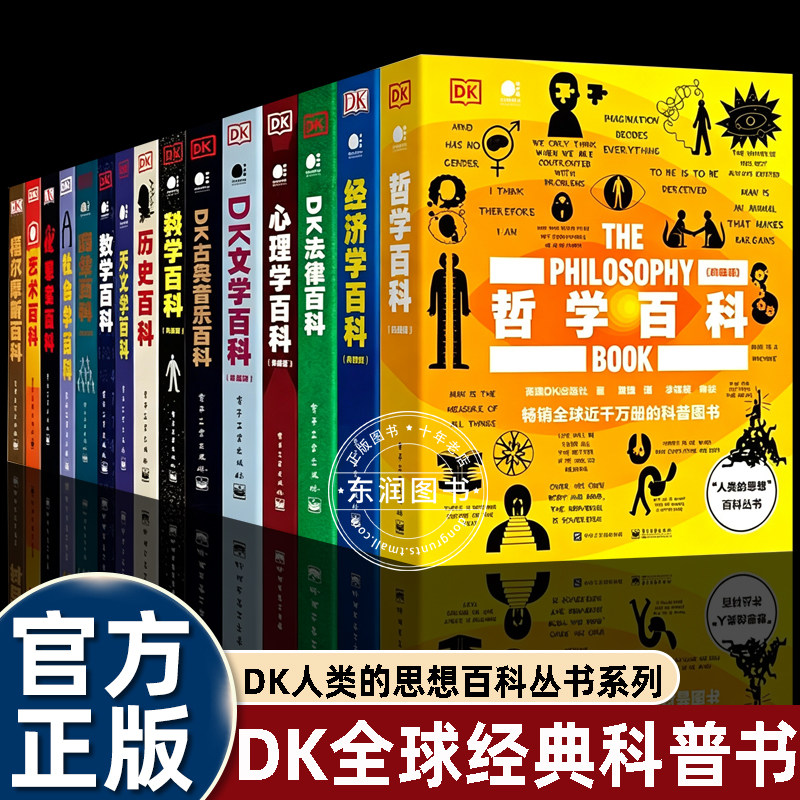 DK全集正版人类的思想 哲学百科经济百科DK法律百科心理学百科DK文学百科古典音乐百科科学百科历史数学社会学艺术福尔摩斯图片