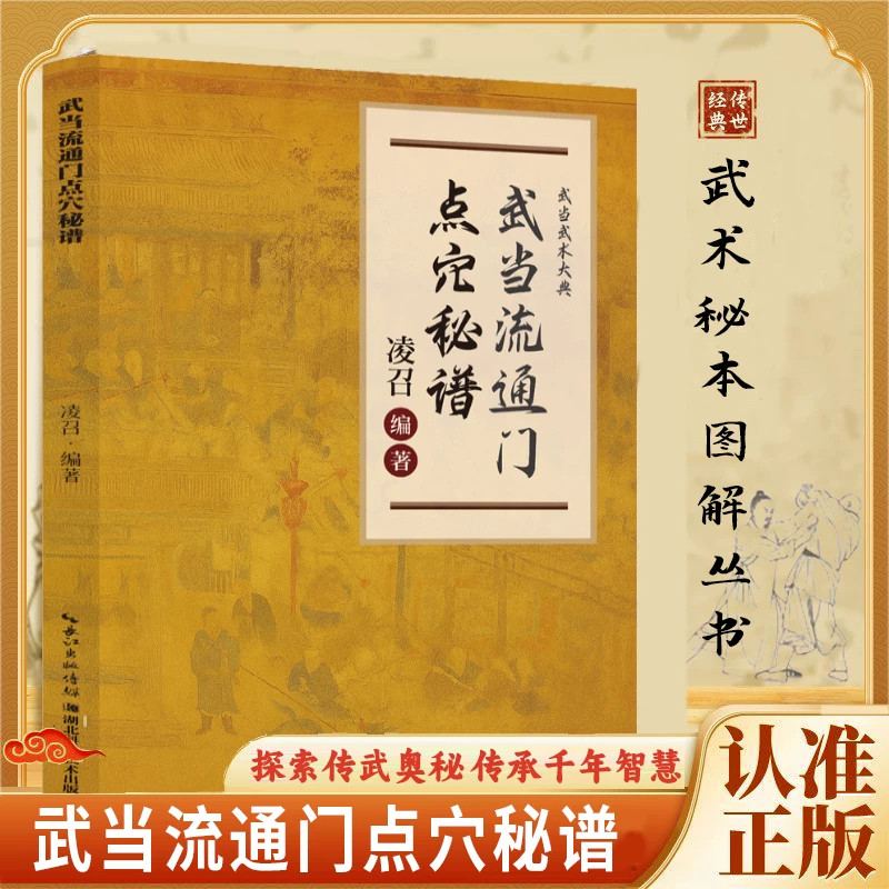 武当流通门点穴秘籍湖北科学技术出版社实拍彩图与动作图解传统武术典籍整理本点穴功法配套拳术套路卸骨与擒拿技法民间传承记录书