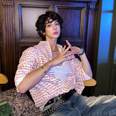 2025夏季 新款 时尚 杨一帆潮牌长袖 设计款 男款 宽松百搭秋季 衬衣 衬衫