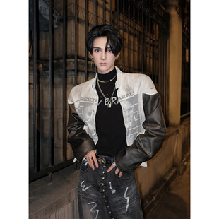 杨一帆潮牌夹克男款2025秋季新款男装骷髅印花ins设计感复古上衣