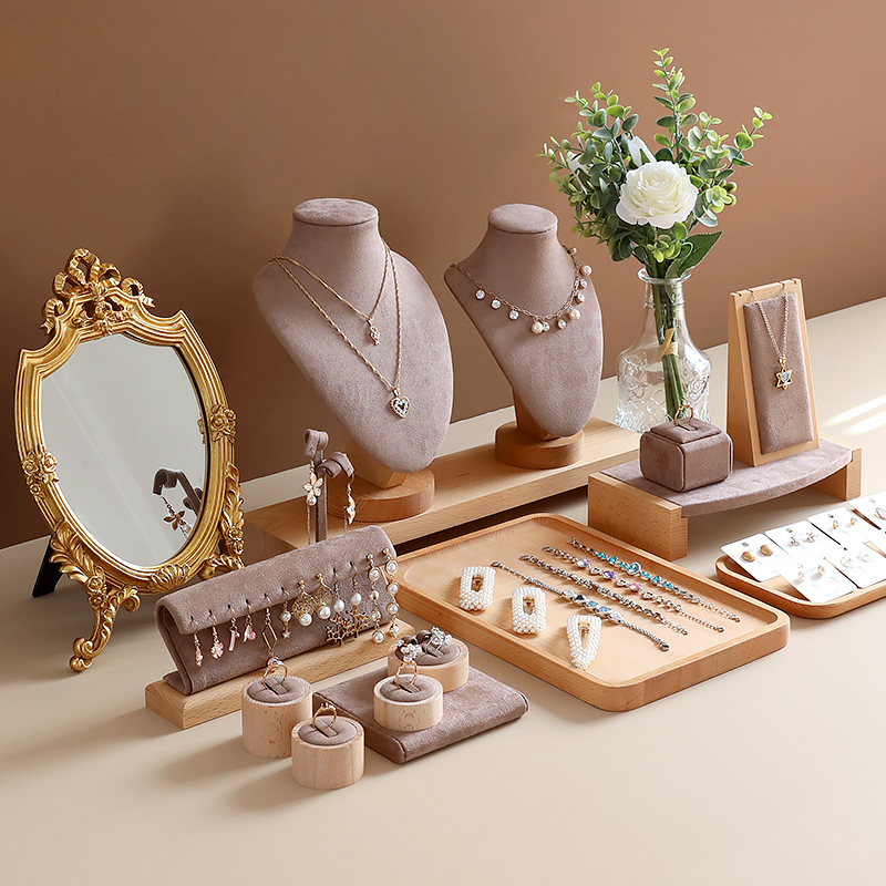 人像展示店铺专用珠宝道具耳环架