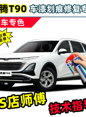 一汽奔腾T90珠光白补漆笔白色自喷漆魅夜黑富勒银珍珠白车漆修复
