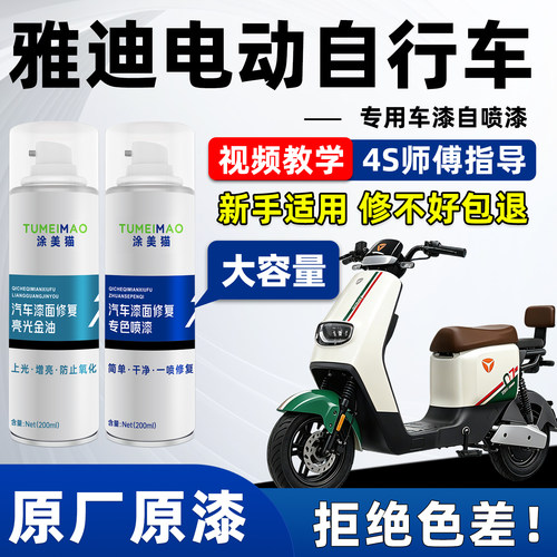 适用于雅迪冠能DE8车漆补漆喷漆