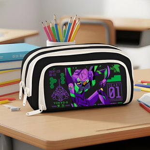 eva新世纪福音战士笔袋初号机周边二次元文具盒小学初中生铅笔袋