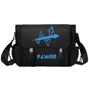 废墟图书馆游戏周边斜挎包WARP清扫人员W公司男初高中学生单肩包