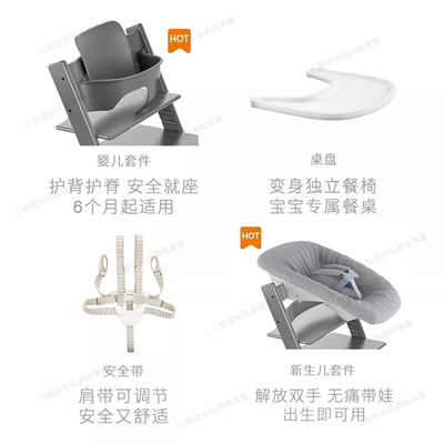 STOKKE原装进口餐盘配件餐桌儿童餐桌配件适用TrippTrapp成长椅子
