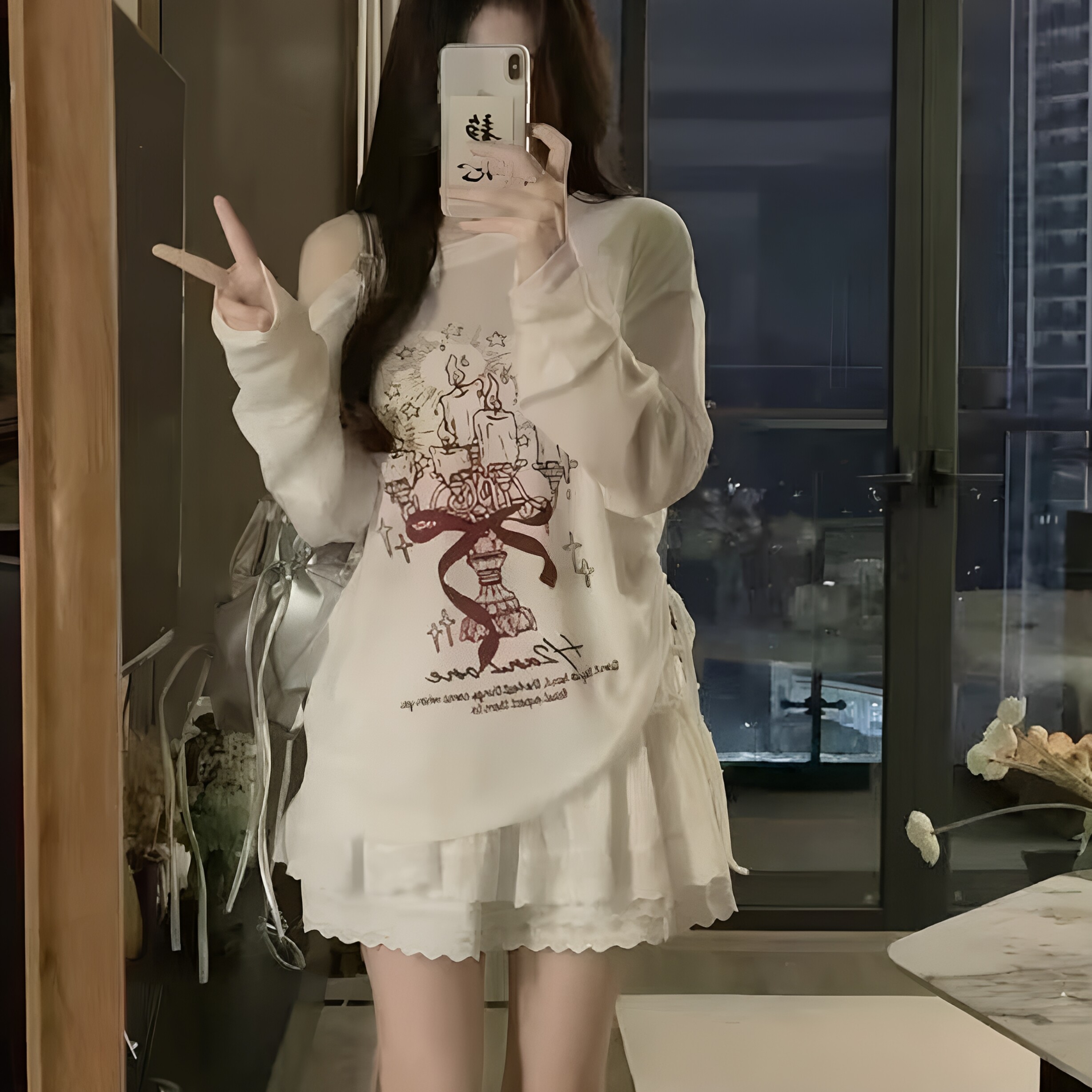 夏季轻薄透气防晒卡通长袖罩衫