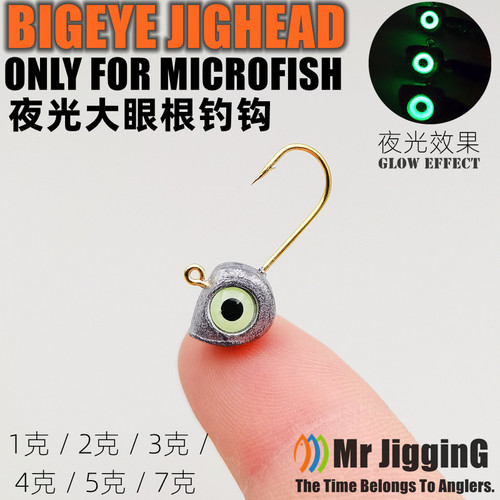 夜光鱼眼！大眼根钓微物铅头钩