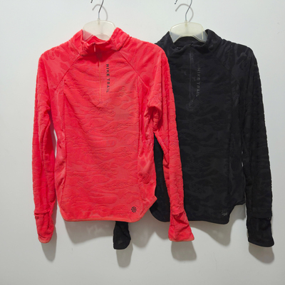 耐克女士速干半高领跑步长袖T恤