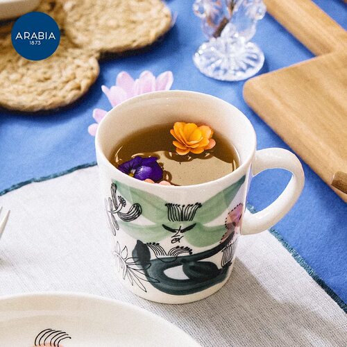 Arabia繁花之境多彩陶瓷杯碗盘