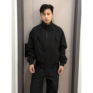 明星同款活页剪裁三防冲锋衣男款秋季痞帅高级感立领飞行夹克短款