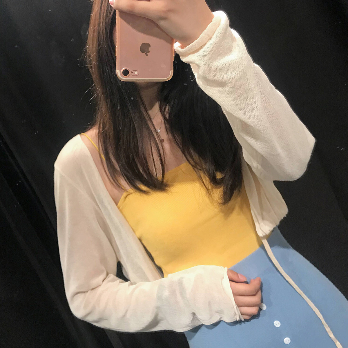 防曬外套女空調薄開衫夏 韓版短款寬松系帶純色長袖百搭針織衫在類目 女裝/女士精品, 蕾絲衫/雪紡衫中 - 來自Buy2taobao.com提供專業的淘寶代購服務