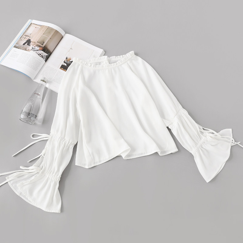 Spring new pattern Chiffon shirt pagoda sleeve jacket have cash less than that is registered in the accounts chic Spring Blouse Long sleeve jacket studentin the Women's clothing/Boutique , Lace shirt/Chiffon shirt  category - from Buy2taobao.com to provide professional Taobao agent buy service
