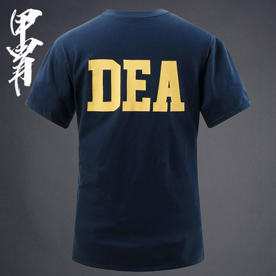 甲胄战术 US DEA探员 军事军迷战术户外训练T恤短袖纯棉