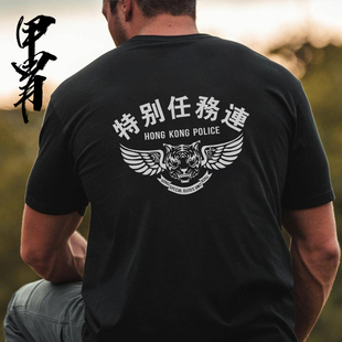新品全球精英特战系列飞虎队特别任务小组徽章系列圆领短袖T恤