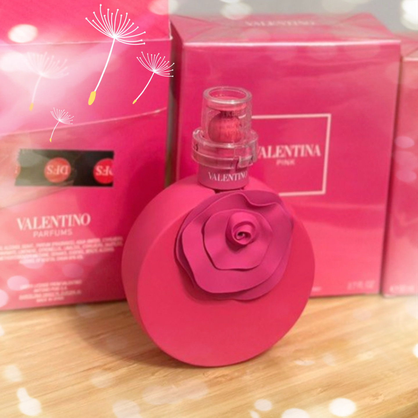 包邮Valentino华伦天奴蒂娜粉红绝色佳人香水EDP甜花80ML橘色玫瑰