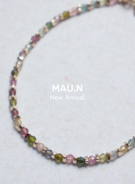 女碧玺复古碎金手链旺财