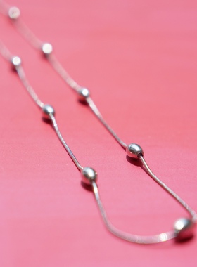 老友记项链钛钢不褪色通勤蛇骨链