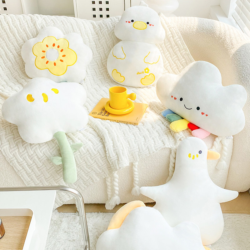 ins风花朵抱枕沙发客厅网红可爱装饰卡通枕头创意超软少女心靠垫