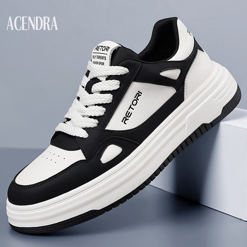 ACENDRA 男士奢品秋季潮流板鞋百搭透气不臭脚休闲鞋软底运动鞋