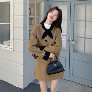 冬季 6123 新款 90毛2B237 P280K378 小香风两件套羊毛套装 现货主推