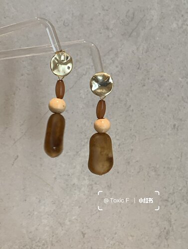 Atelier Koa 植物 超美的气质款醋酸手工耳环